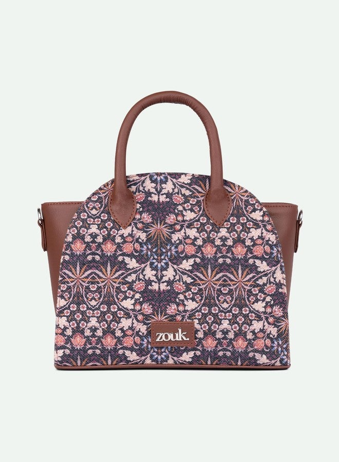 ZOUK Konkona City Satchel Bag | Stylish Handbag for Women | Tote Bag with Big Size Utility | Office, Travel & Casual Use | Water-Resistant | Vegan Leather | Kolkata Nouveau - Image 3